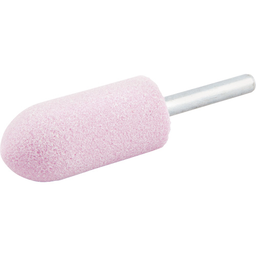 Vitrified Bond Mounted Point, A11, Aluminum Oxide, 7/8" Dia., 2" L, 80 Grit Absolute Business Supply