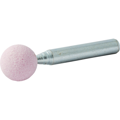 Vitrified Bond Mounted Point, B121, Aluminum Oxide, 1/2" Dia., 1/2" L, 80 Grit Absolute Business Supply