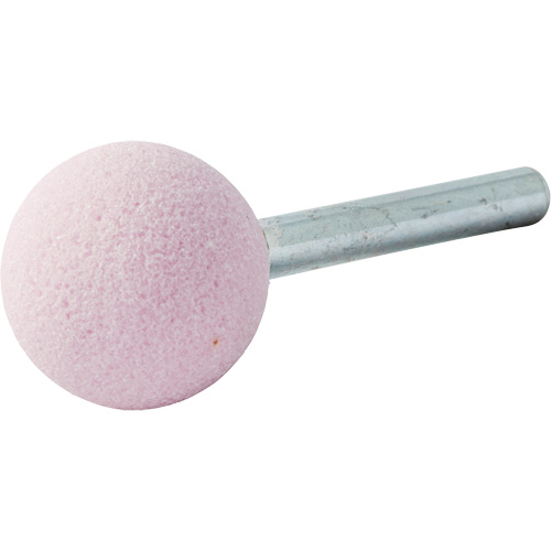 Vitrified Bond Mounted Point, A25, Aluminum Oxide, 1" Dia., 1" L, 80 Grit Absolute Business Supply