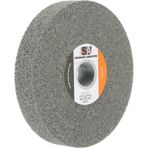 Meule &agrave; usage g&eacute;n&eacute;ral Standard Abrasives, 6" x 1", Arbre de 1", Carbure de silicium Absolute Business Supply