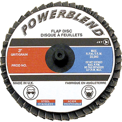Powerblend Roll-On Flap Disc, 2" x Z40 Grit Absolute Business Supply