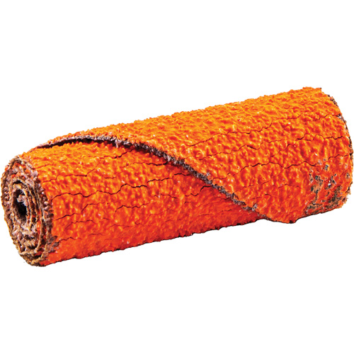 Cartouche de ruban abrasif en rouleau, 60 Grain, 1/2" dia., C&eacute;ramique d'alumine, 1-1/2" lo, 1/8" Dimension de l'arbre Absolute Business Supply