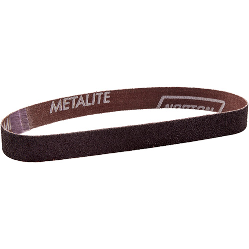 Courroie de ponçage en tissu Metalite, 3/4" la x 20-1/2" lo, Oxyde d'aluminium, Grain 40 Absolute Business Supply