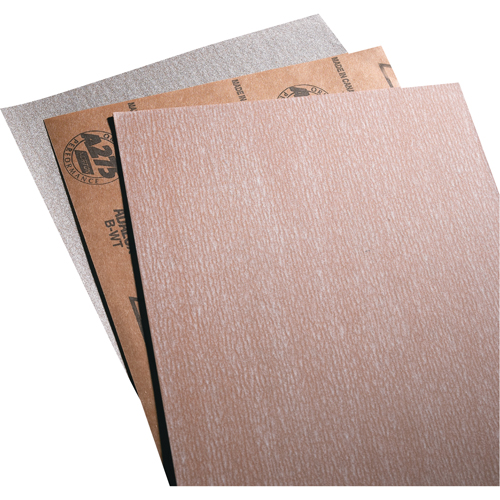 Papier abrasif en feuilles de papier - No-Fil Adalox A275, 9" x 11", Grain 80, Oxyde d'aluminium Absolute Business Supply