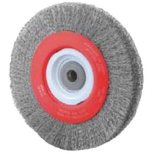 Roue d'&eacute;tabli sertie, 8" dia., Fils 0,014", Arbre 1/2"-2 Absolute Business Supply