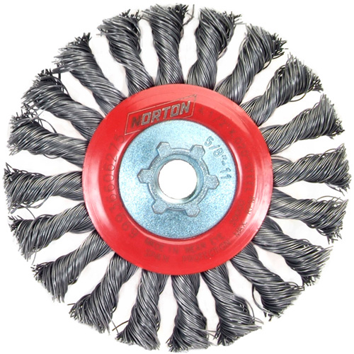 Bosses &agrave; fils nou&eacute;s standards, Dia. 4-1/2", Fils 0,02", Arbre 5/8"-11, Acier Absolute Business Supply