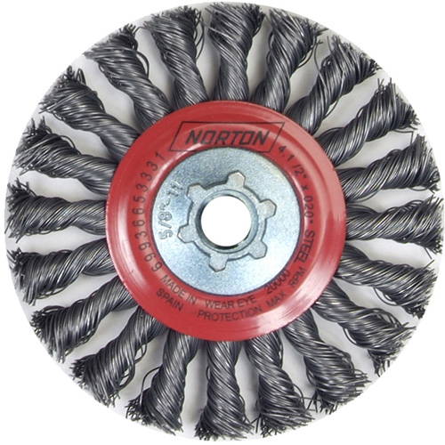 Roue compl&egrave;te de c&acirc;ble de torsion, Dia. 4", Fils 0,02", Arbre 5/8"-11, Acier Absolute Business Supply