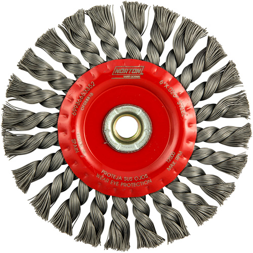 Roue compl&egrave;te de c&acirc;ble de torsion, Dia. 6", Fils 0,023", Arbre 5/8"-11, Acier Absolute Business Supply