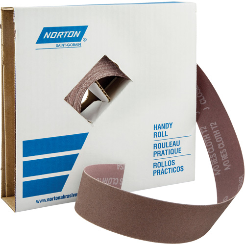 Rouleaux pour l'atelier Metalite K225, Oxyde d'aluminium, 1-1/2" la x 150' lo, Grain 40 Absolute Business Supply