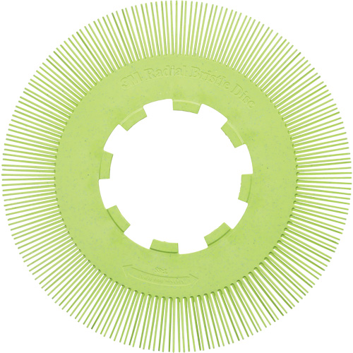 Scotch-Brite Type S Precision Radial Bristle Brush PN-RB without Adapter, Ceramic, 50+ Grit, 8" Dia. Absolute Business Supply