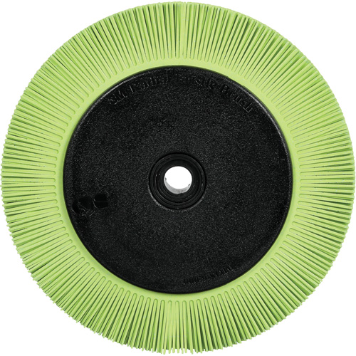 Scotch-Brite Type S Precision Radial Bristle Brush PN-RB with Flange, Ceramic, 50+ Grit, 8" Dia. Absolute Business Supply