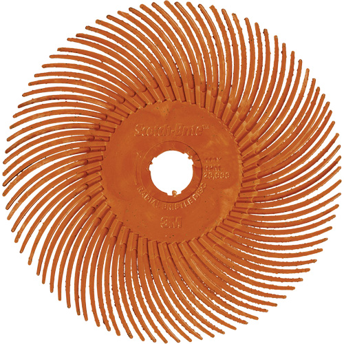 Scotch-Brite Type C Precision Radial Bristle Brush PN-RB, Ceramic, 80+ Grit, 2" Dia. Absolute Business Supply