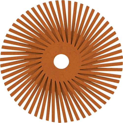 Scotch-Brite Type A Precision Radial Bristle Brush PN-RB, Ceramic, 80+ Grit, 3" Dia. Absolute Business Supply