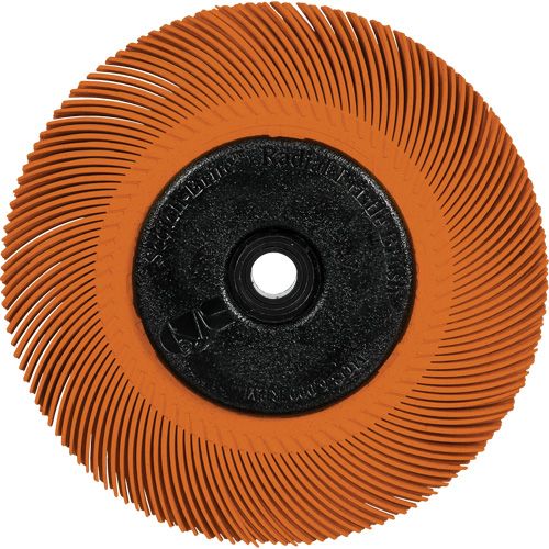 Scotch-Brite Type C Precision Radial Bristle Brush PN-RB with Adapter, Ceramic, 80+ Grit, 6" Dia. Absolute Business Supply