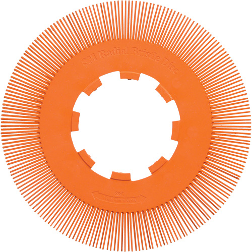 Scotch-Brite Type S Precision Radial Bristle Brush PN-RB without Adapter, Ceramic, 80+ Grit, 8" Dia. Absolute Business Supply