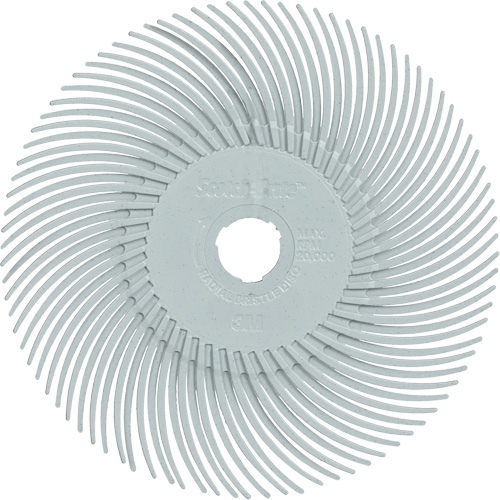 Scotch-Brite Type C Precision Radial Bristle Brush PN-RB, Ceramic, 120+ Grit, 3" Dia. Absolute Business Supply