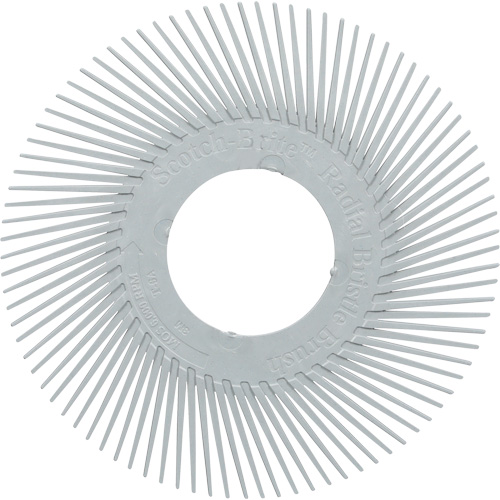 Scotch-Brite Type A Precision Radial Bristle Brush PN-RB without Adapter, Ceramic, 120+ Grit, 6" Dia. Absolute Business Supply