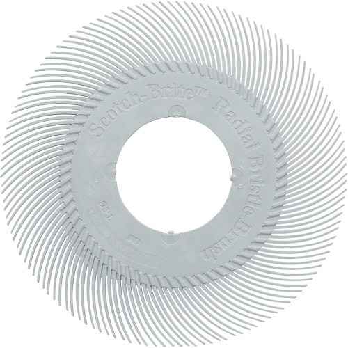 Scotch-Brite Type C Precision Radial Bristle Brush PN-RB without Adapter, Ceramic, 120+ Grit, 6" Dia. Absolute Business Supply