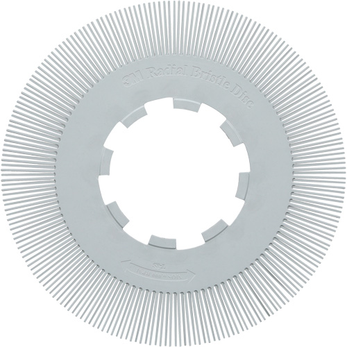 Brosse radiale en soies de pr&eacute;cision type S PN-RB sans adaptateur Scotch-Brite , C&eacute;ramique, Grain 120+, 8" dia. Absolute Business Supply