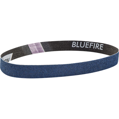 Courroie abrasive en tissu Bluefire, 3/4" la x 18" lo, Alumine de zirconium, Grain 120 Absolute Business Supply