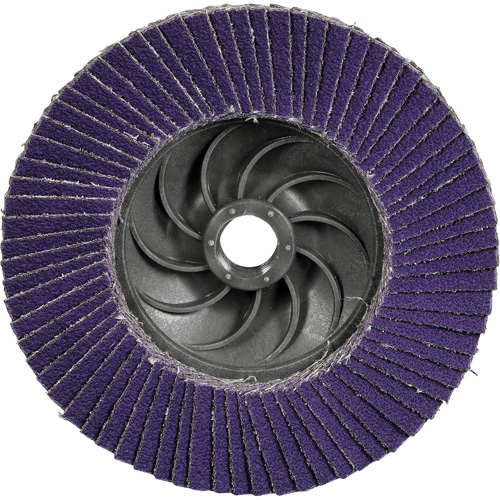 Disque &agrave; lamelles conique 1169F Cubitron 3 &agrave; changement rapide, 5" x 5/8"-11, Type T29, Grain 40+, C&eacute;ramique Absolute Business Supply