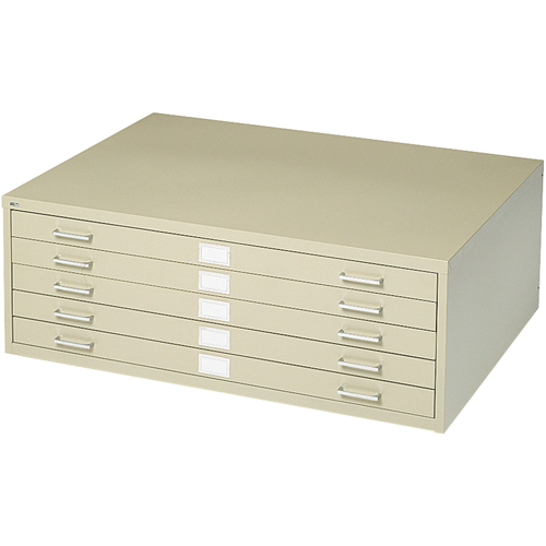 Steel Plan Files, 5 Drawers, 53-3/8" W x 41-3/8" D x 16-1/2" H Absolute Business Supply