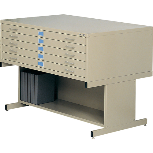Steel Plan Files, 5 Drawers, 40-3/8" W x 29-3/8" D x 16-1/2" H Absolute Business Supply