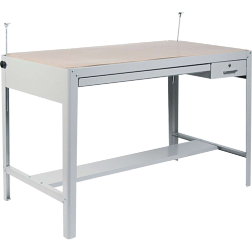 Precision Drafting Table Base, 56-3/8" W x Grey Absolute Business Supply