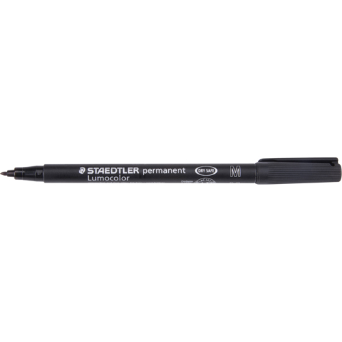 Marqueur permanent Lumocolor, Noir, Pointe Moyen Absolute Business Supply