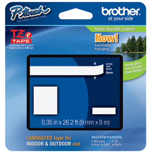 Syst&egrave;mes d'&eacute;tiquetage P-Touch, 9 mm x 314,4", Noir sur transparent Absolute Business Supply