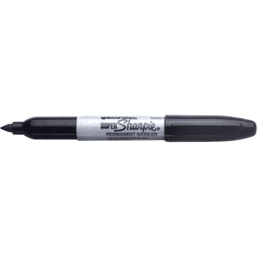Permanent Markers - Super, Black, Fine Tip Absolute Business Supply