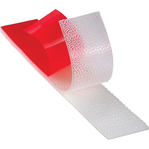 Dual Lock Low Profile Reclosable Fastener, Self-Mating, 50 yds x 1", Adhesive, Clear Absolute Business Supply