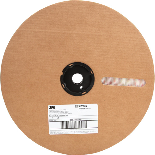 Fastener, Loop, 50 yds x 5/8", Adhesive, White Absolute Business Supply