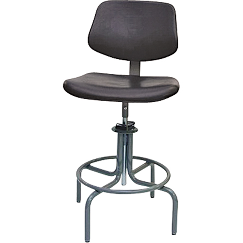 Tabouret rectangulaire avec dos de s&eacute;rie 600, Mobile, Ajustable Hauteur, Capacit&eacute; 250 lb Absolute Business Supply