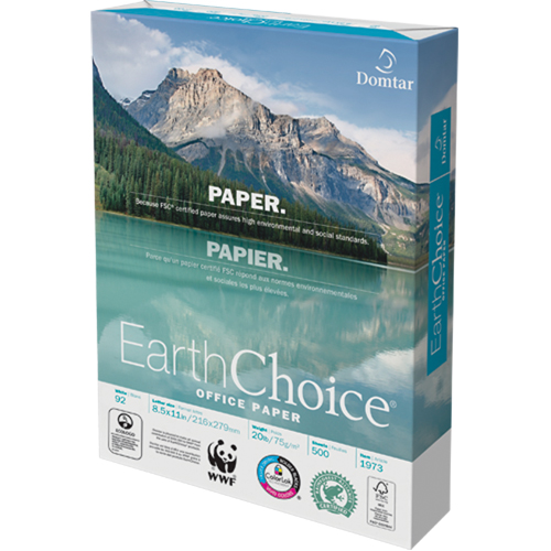 EarthChoice&reg; Office Paper, FSC, 8-1/2" x 11", 20 lbs., White Absolute Business Supply