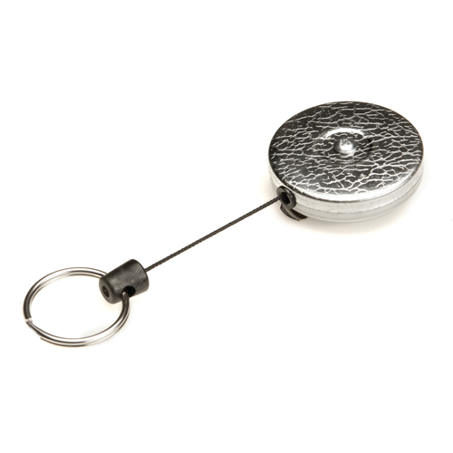 D&eacute;rouleurs autor&eacute;tractables originaux #485-HDK, Chrome, C&acirc;ble 48", Fixation Agrafe de ceinture Absolute Business Supply