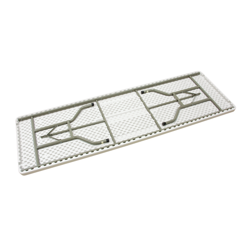 Table pliante, Rectangulaire, 96" l x 30" la, Poly&eacute;thyl&egrave;ne, Blanc Absolute Business Supply