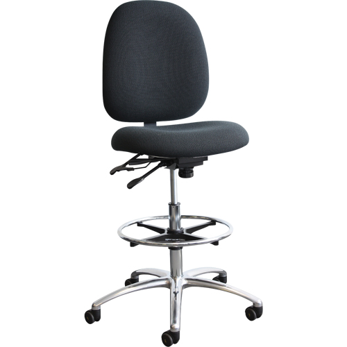 Chaises D.E.S. (dissipation &eacute;lectrostatique) Shoptech, Vinyle, Noir, Capacit&eacute; 250 lb Absolute Business Supply