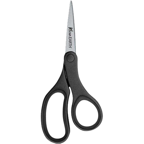 KleenEarth Hard Handle Scissors, 7", Rings Handle Absolute Business Supply