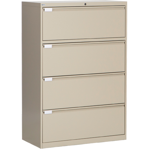 Classeur lat&eacute;ral, Acier, 4 tiroirs, 36" la x 18" p x 53-3/8" h, Beige Absolute Business Supply