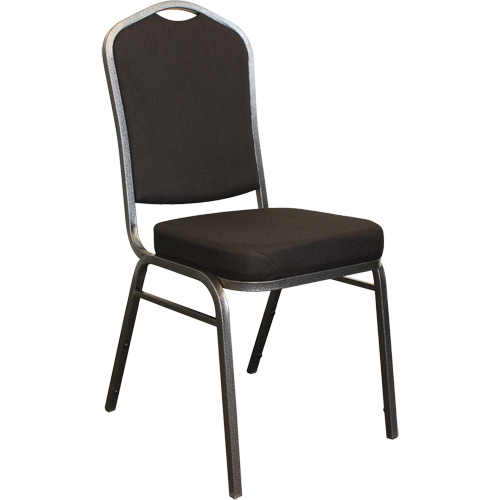 Stacking Chairs, Fabric, 37" High, 275 lbs. Capacity, Black Absolute Business Supply