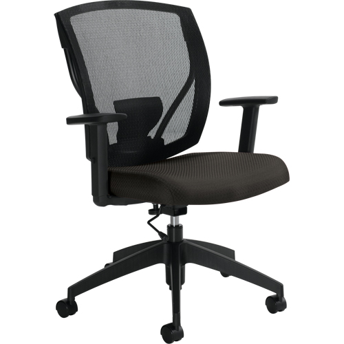 Task Chairs, Fabric, Charcoal, 300 lbs. Capacity Absolute Business Supply