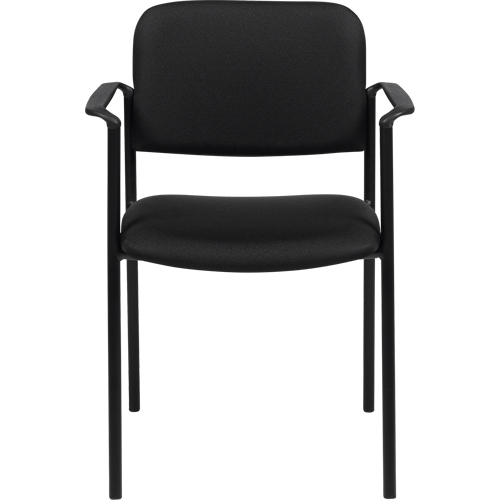 Stacking Chairs, Fabric, 32" High, 300 lbs. Capacity, Black Absolute Business Supply