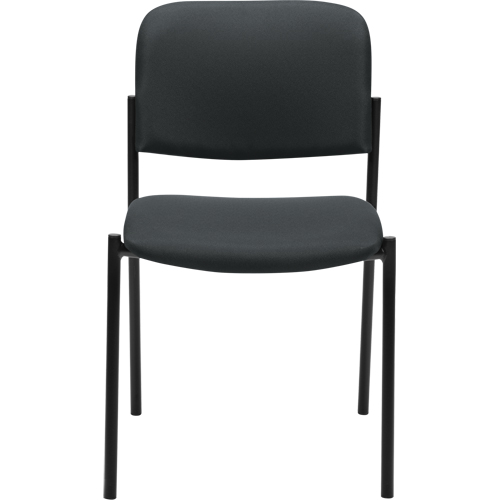 Chaises sans accoudoirs empilables, Tissu, Hauteur 32", Capacit&eacute; 300 lb, Charbon Absolute Business Supply