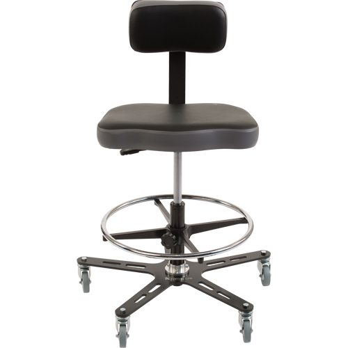 Chaise ergonomique industrielle TF160, Mobile, Ajustable Hauteur, Capacit&eacute; 300 lb Absolute Business Supply