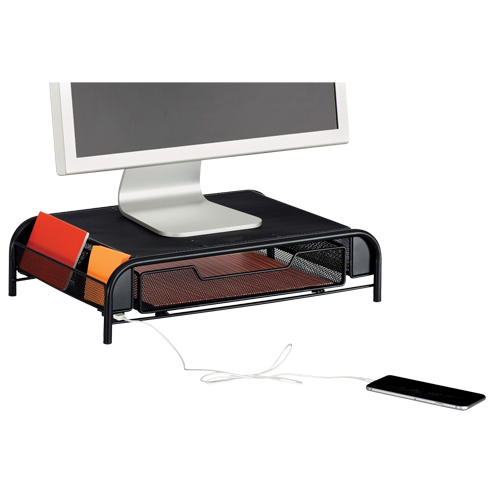 Organisateur de bureau avec alimentation USB Onyx Absolute Business Supply