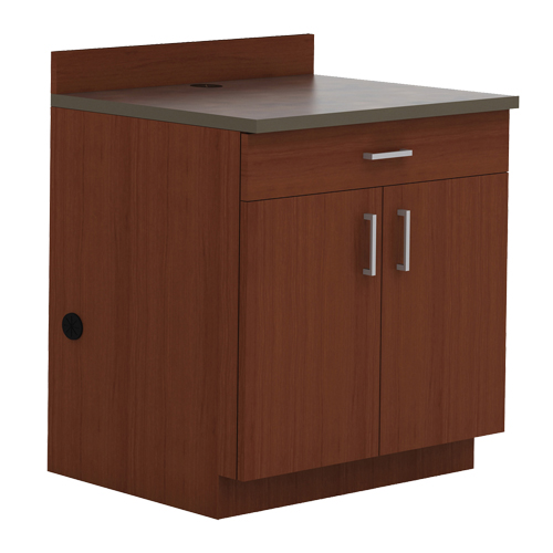 Modular Base Cabinet, Melamine, 39" H x 36" W x 25" D, Mahogany Absolute Business Supply