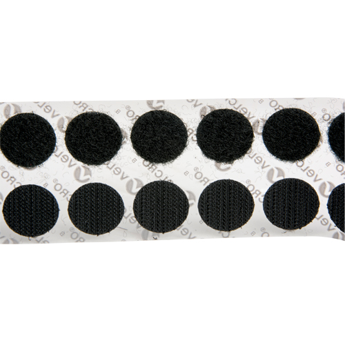 Fastener Coins, Hook & Loop, 3/4" Dia., Adhesive, Black Absolute Business Supply