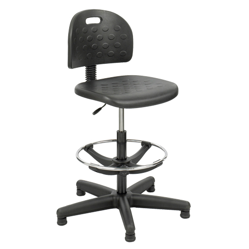 Soft Tough Stool, Stationary, Adjustable Height, 250 lbs. Capacity Absolute Business Supply