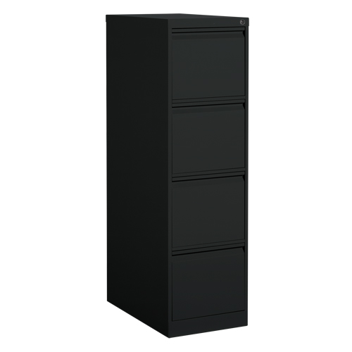 Classeur vertical, Acier, 4 tiroirs, 15-1/7" la x 25" p x 52" h, Noir Absolute Business Supply